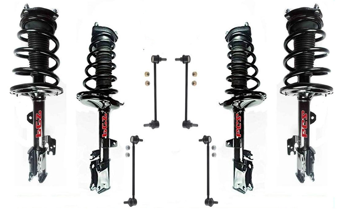 Front & Rear Complete Struts Assembly & Links Fits 09-12 Venza Front Wheel Drive