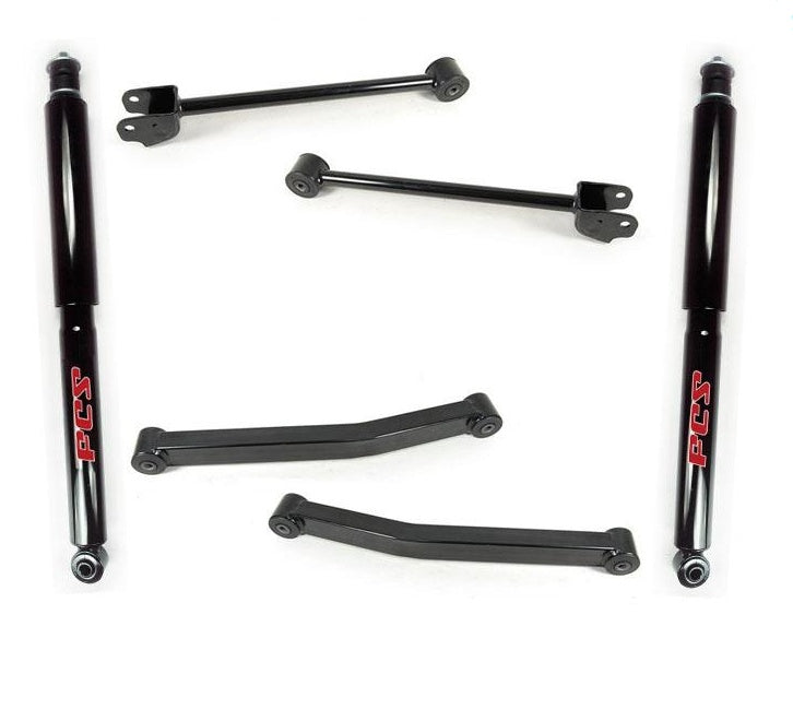 Fits 07-17 Wrangler Front Upper & Lower Control Arm Front Shocks Absorber