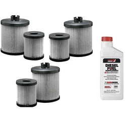 03-07 F250 Super-Duty 6.0L Diesel Water Separator Fuel Filter 3Pk With Additive