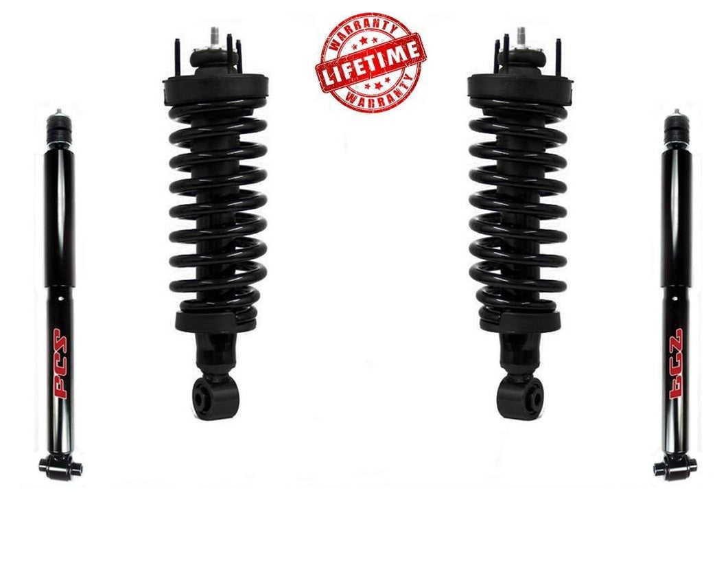 Fits Ford Crown Victoria 03-11 (2) Front Complete Strut Assembly & Rear Shocks