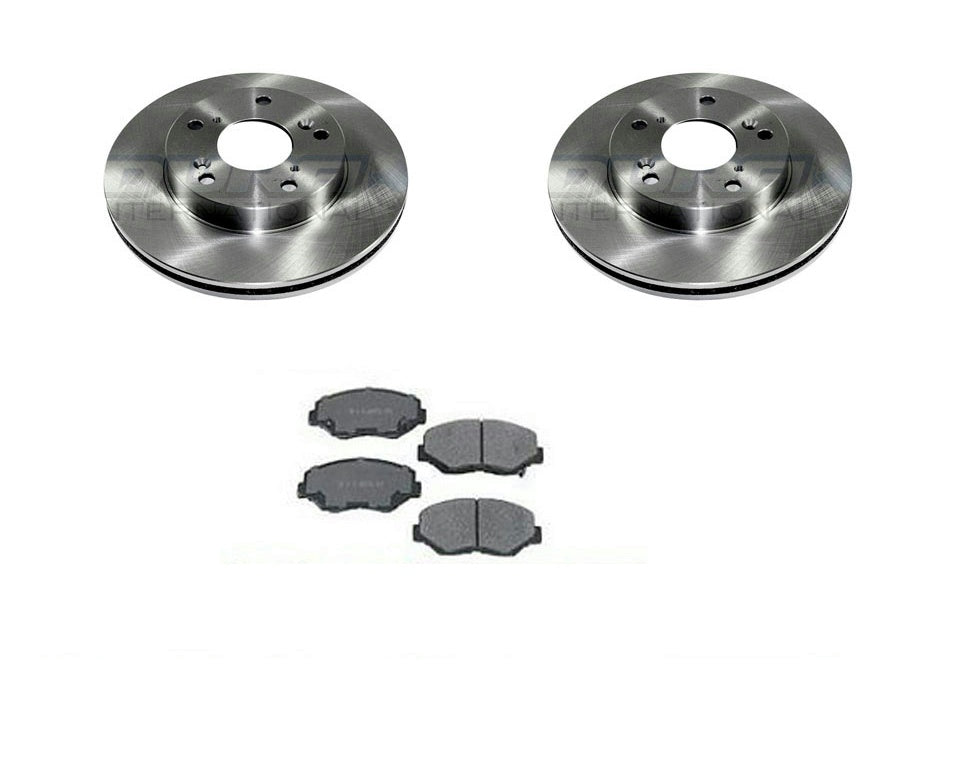 Fits 2013-2015 Acura ILX Hybrid Front Brake Rotors & Ceramic Brake Pads