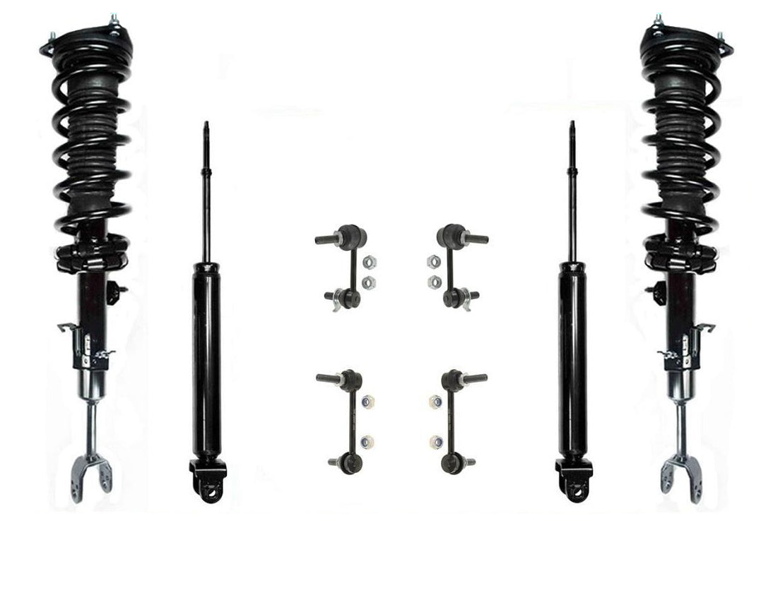 Conjunto de puntal delantero, amortiguadores traseros y enlaces de barra estabilizadora para Nissan 350Z 06-09