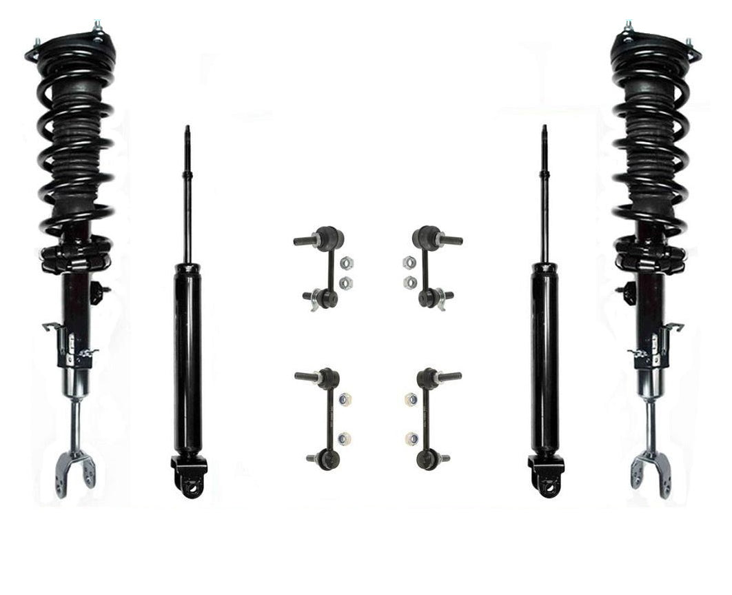 Front Strut Assembly Rear Shocks & Sway Bar Links Fits Nissan 350Z 03-05