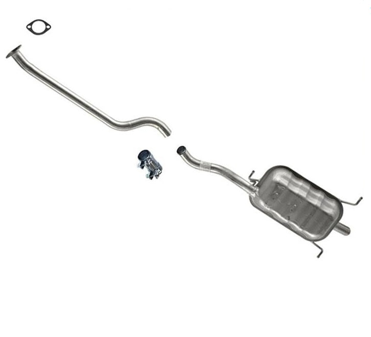 Tubo de extensión y silenciador trasero para Santa Fe 2001-2004 2.4L 4 cilindros