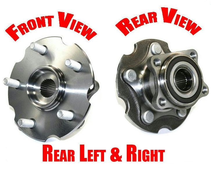 (2) 512374 Rear Wheel Bearing and Hub Assembly For 2006-17 Rav4 All Wheel Drive