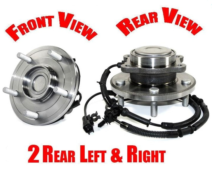 (2) Torque Tested Rear For 08-11 Town & Country Wheel Bearing and Hub Assembly