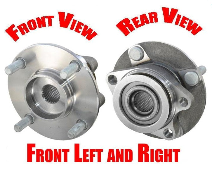 (2) Torque Tested WHEEL BEARING HUB Fits 07-12 Versa Without ABS FWD FRONT