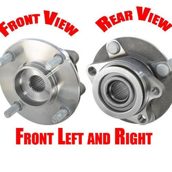 (2) BUJE DE COJINETE DE RUEDA 100 % probado con torsión para Versa 07-12 sin ABS FWD DELANTERO