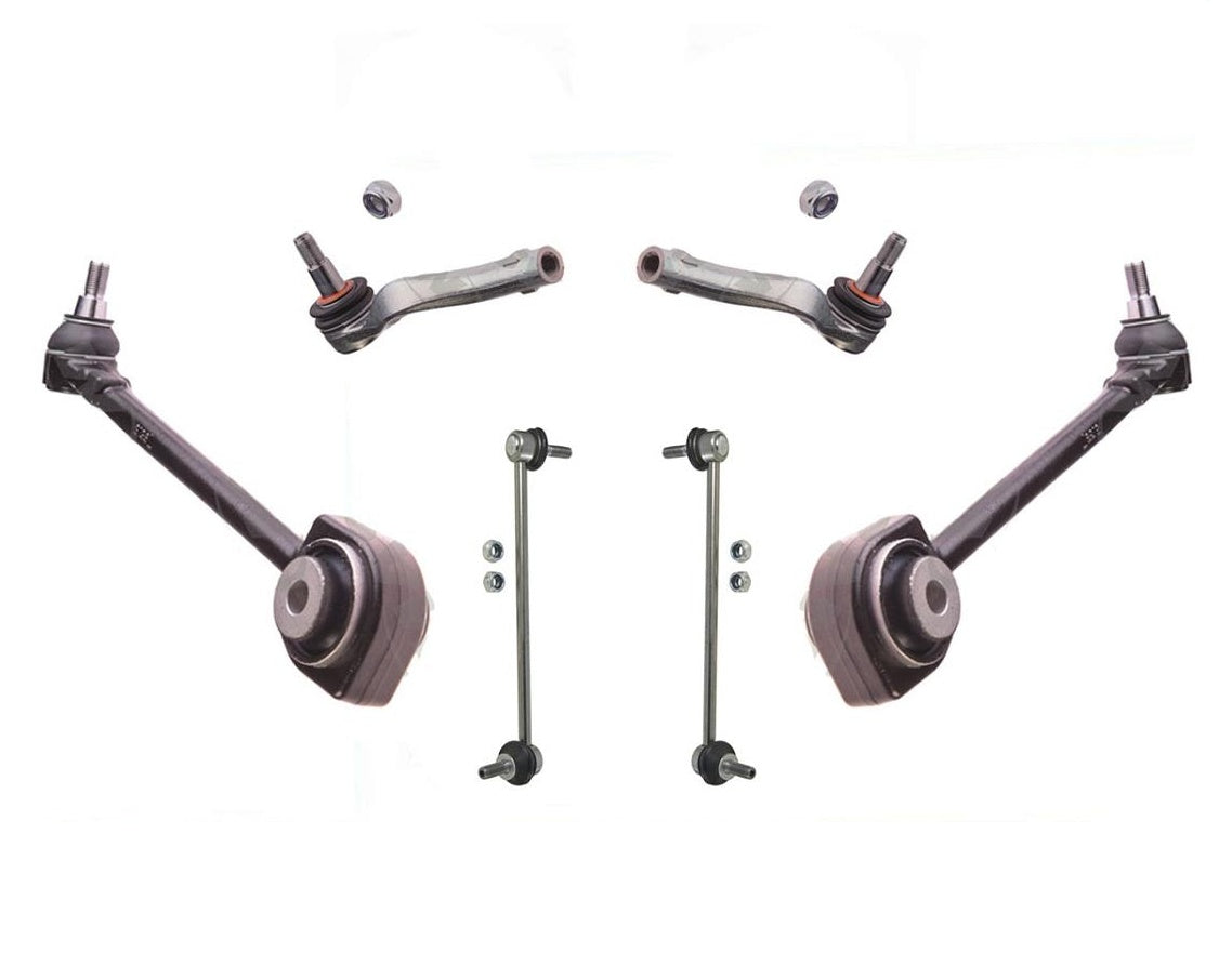 6 Pcs Kit Fits 08-15 C300 C350 E350 4Matic Models Control Arms Tie Rods Links