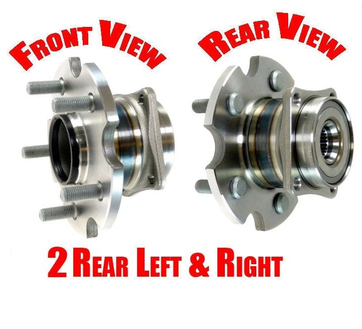 Conjunto de cubo de rodamiento de rueda trasera (2) para 09-10 Vibe 09-13 Matrix All Wheel Drive