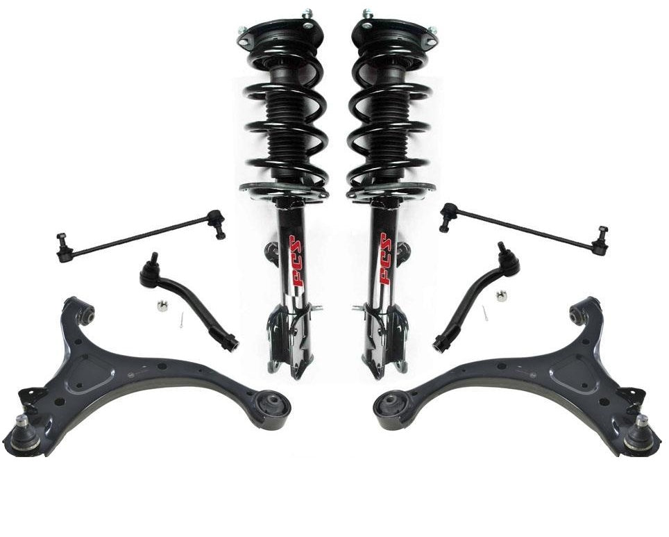 Unidades completas de brazos de control de puntal de resorte en espiral, 8 piezas para Kia Sorento 2011-2013