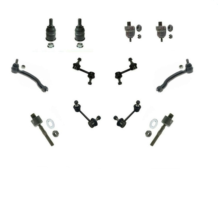 Front Ball Joints Tie Rods Sway Bar Links 12PC for Acura TL 04-08