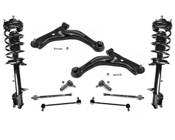 Fits 08-09 Ford Escape Complete Struts Control Arms Inner Outer Tie Rods & Links