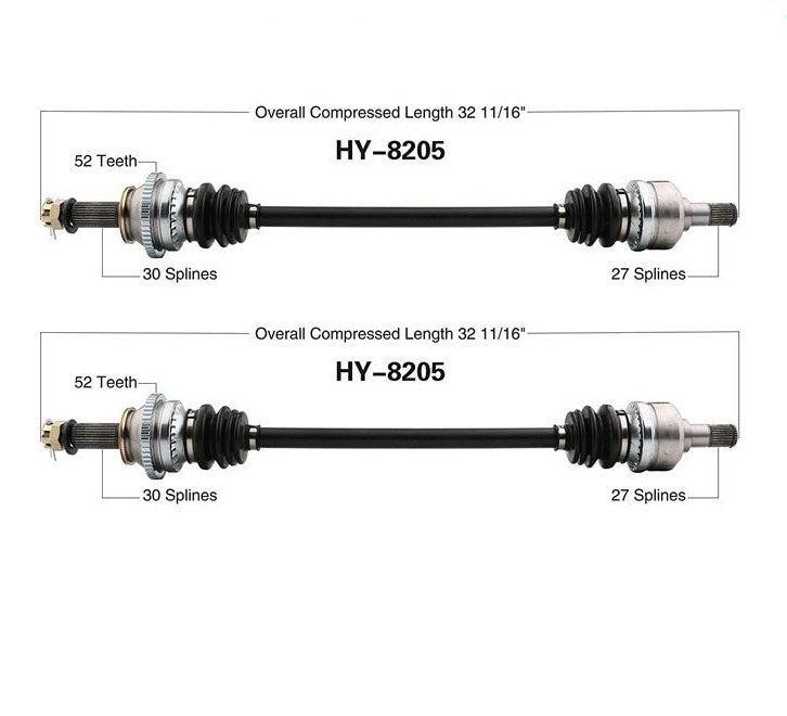 100% todo nuevo (2) Rr CV EJE DE EJE TRASERO L & R para HYUNDAI SANTA FE 07-09