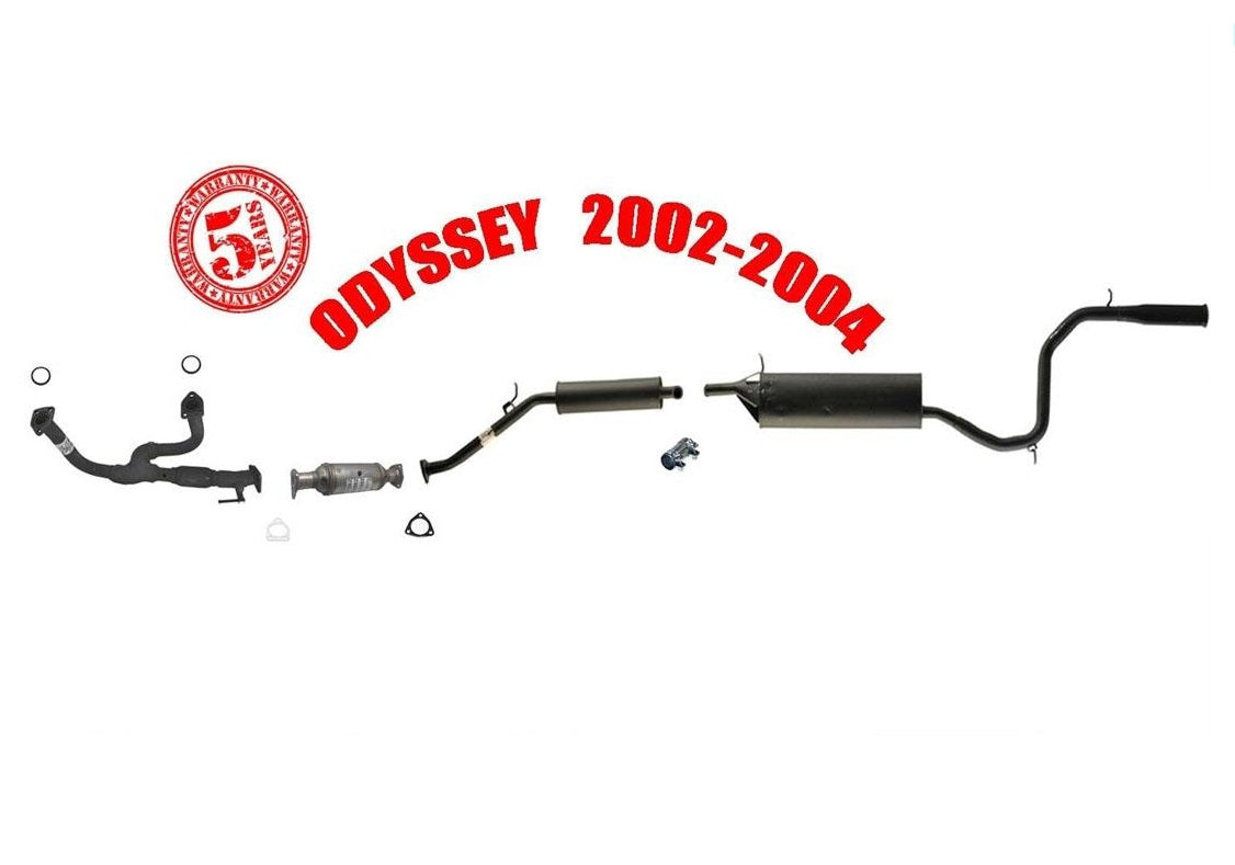 Nuevo sistema de escape Y tubo de extensión y silenciador para Honda Odyssey 2002-2004