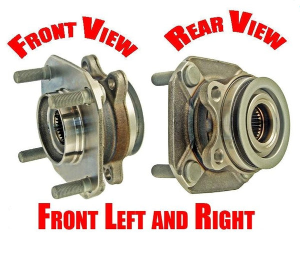 Fits 07-12 Sentra 2.0L With ABS Brakes (2) 100% New FRT Wheel Bearing Hub 1 Pr
