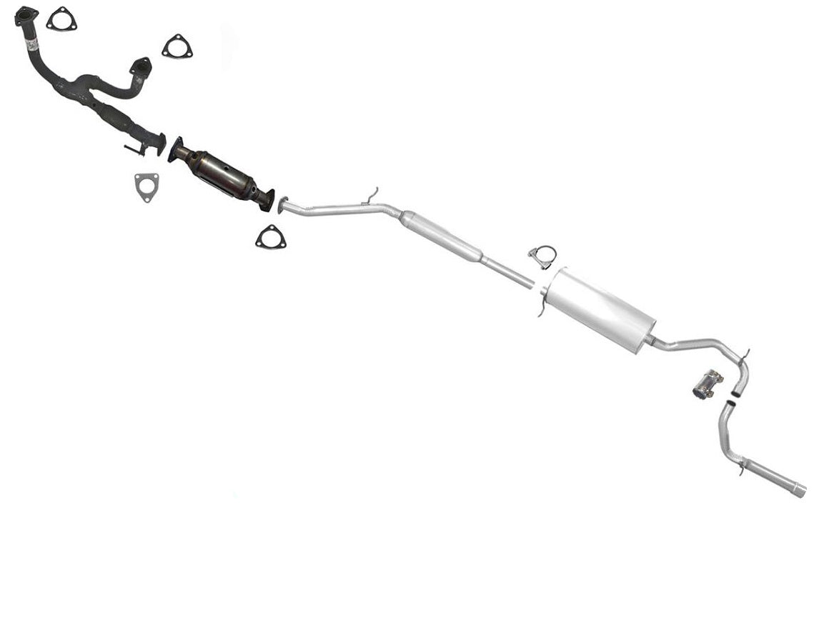 02-04 for Honda Odyssey Front Y Pipe Converter Resonator & Muffler With Gaskets