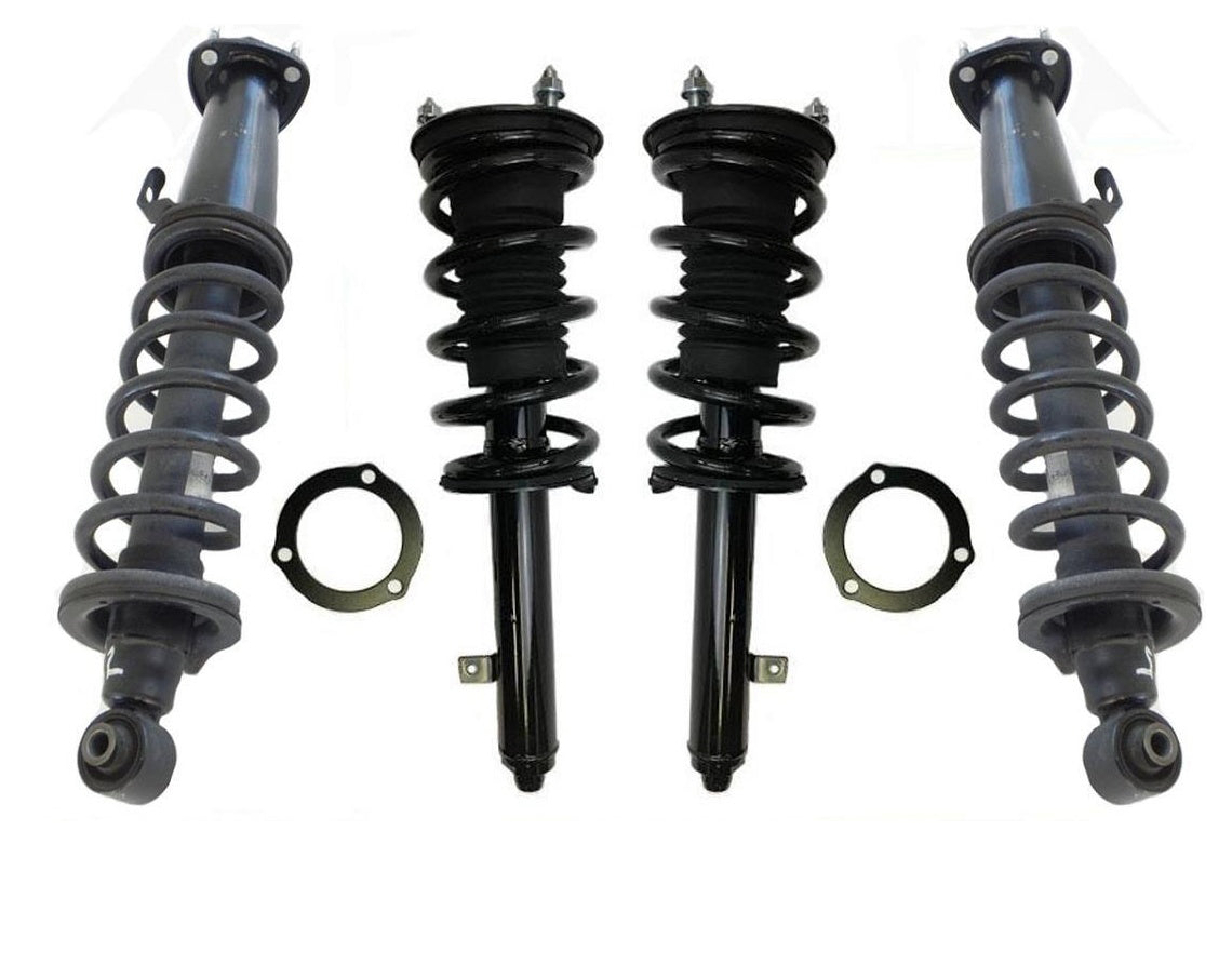 Front & Rear Loaded Coil Spring Struts For 06-13 IS250 All Wheel Drive 4 Doors