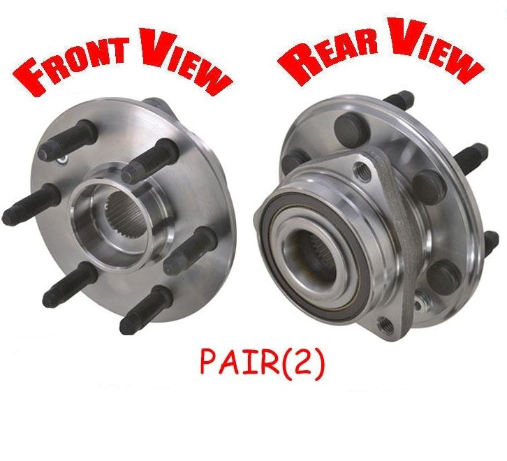 (2) Conjunto de buje y cojinete de rueda 100% nuevo, delantero o trasero, para SRX 10-16