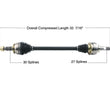 (1) Ejes traseros D/S Cv para transmisión automática Chevrolet Camaro V6 3.6L