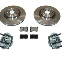 Fits 10-15 Camaro Rear Rotors Pads & Wheel Hub Bearings V8 6.2L ONLY (5)