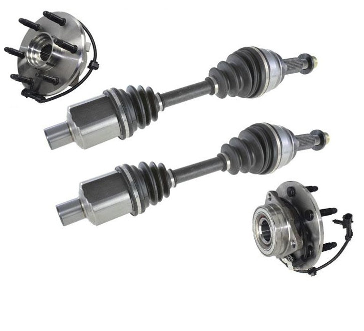 Hub & Bearings CV Drive Axle Shaft For ALL WHEEL DRIVE 4x4 Astro Van Front 4Pc