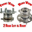 (2) 100% nuevo SIENNA 04-09 Tracción en todas las ruedas "SOLO" Cojinete de cubo de rueda trasera 1 par
