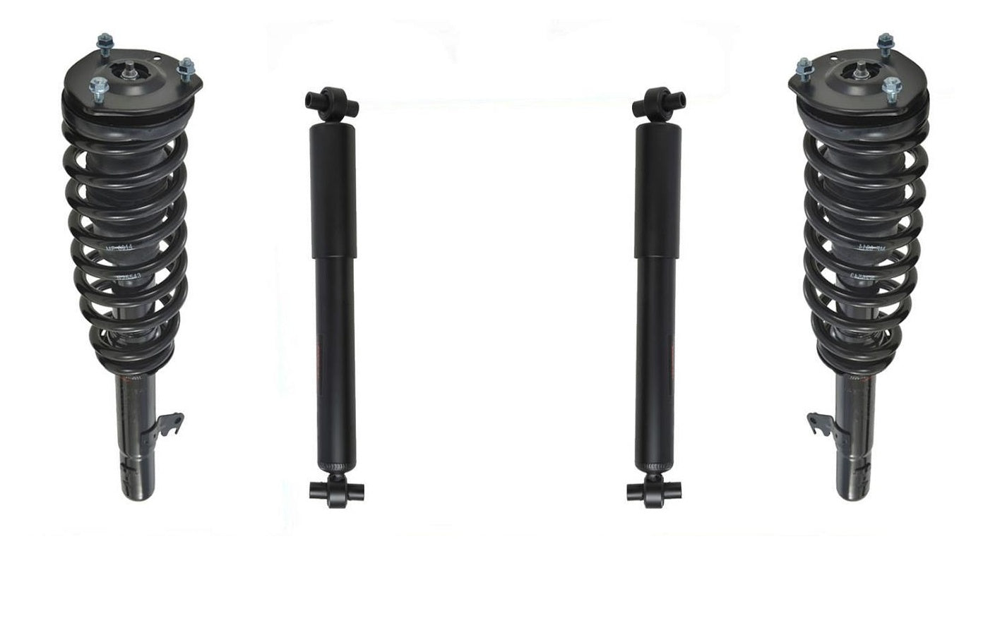 For 07-09 All Wheel Drive Fusion 3.0 Front Coil Spring Strut and Mount Shocks 4p
