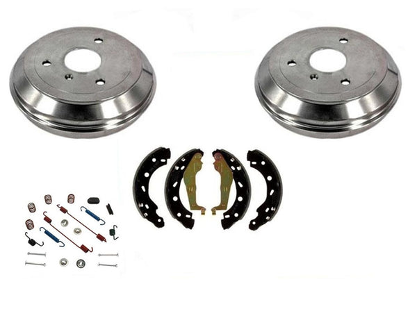 Para 05-15 Smart Car Fortwo 100% nuevos tambores de freno traseros y zapatas de freno traseras, kit de 4 piezas