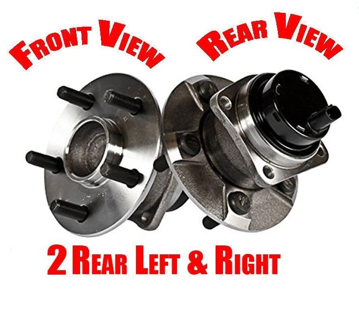 (2) REAR WHEEL BEARING AND HUB ASSEMBLY Fits 04-2009 Prius Rear All
