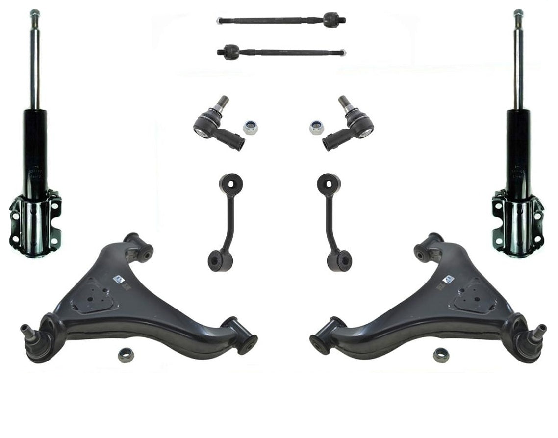 Front Shocks Lower Control Arms Tie Rod Ball joint For 02-06 Sprinter 2500 3500