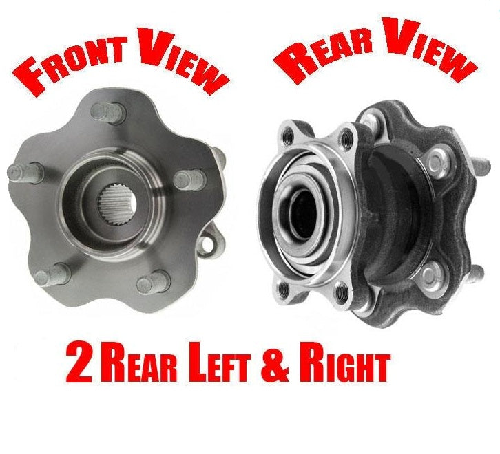 2 All REAR Wheel Bearing & Hub Assembly for All Wheel Drive Rouge 08-13