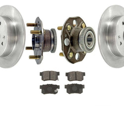 Rodamientos de cubo de rueda de rotores traseros y pastillas de freno para Honda Accord 2.3L 1998-2002