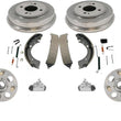 Kit de 8 piezas para Honda Civic 92-00, kit de herrajes y zapatas de tambores para cubo de rueda
