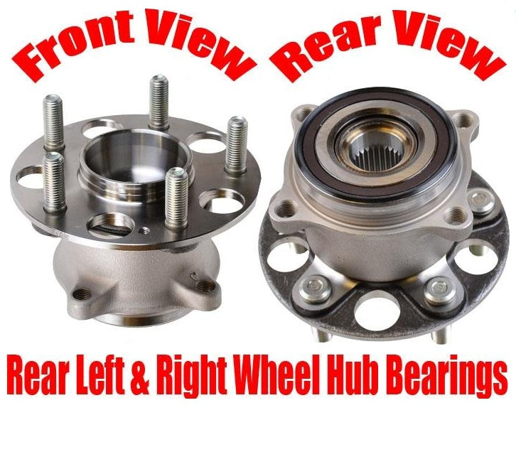 2 REAR Wheel Bearing Hub Assembly for All Wheel Drive 2014 2015 2016 Acura MDX