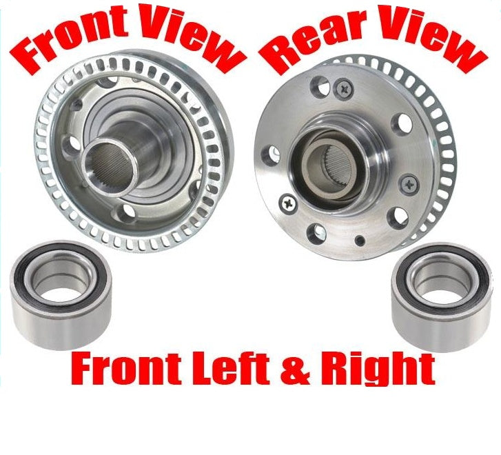 2 Wheel Hub & Bearing Kit for 2002-2006 Audi Quattro TT AWD Front Kit