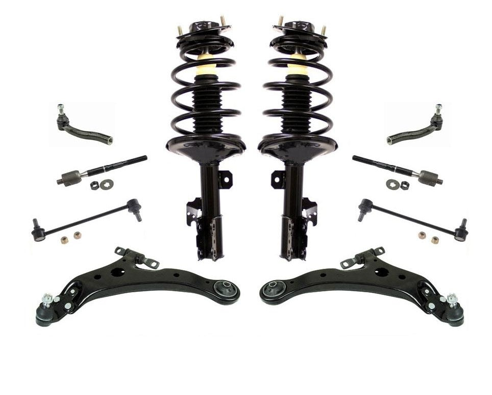 Control Arms Complete Coil Spring Struts for Toyota Camry LE 3.0L 4Dr 10pc 02-03