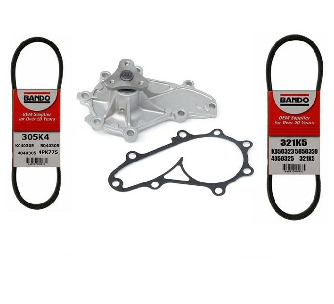 Cooling Water Pump W/ Belts For Mazda RX-8 04-08 Leak Tested