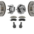for 05-11 Dakota 4 Wheel ABS Frt Wheel and Bearing Hub Assembly Disc Rotors Pads
