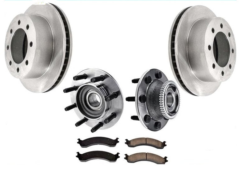 Nuevo cubo de rodamiento de rueda de rotores delanteros para tracción trasera 00-02 Ram 2500 Pick Up 5 piezas