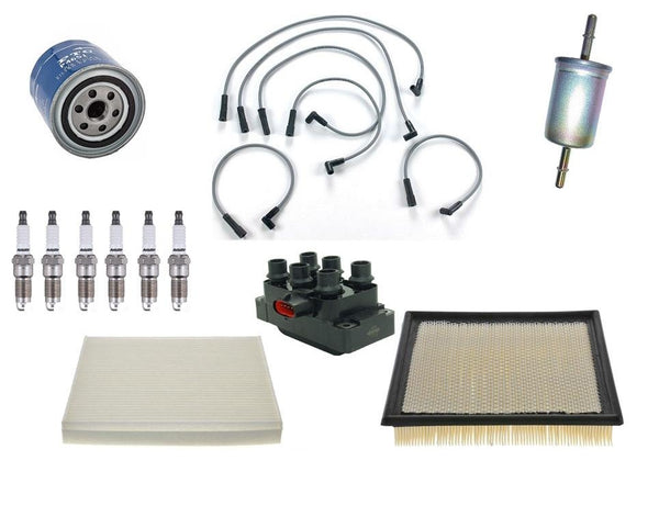 for 05-06 Ford Mustang 4.0L Wire Set Plugs Air Oil Cabin Gas Filter Tune Up 12Pc