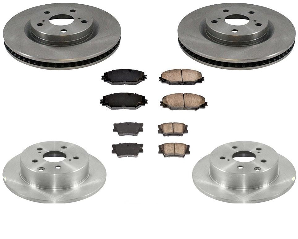 Disc Brake Rotors & Ceramic Pads for All Wheel Drive Matrix 2.4 2009 2011 2013