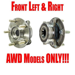 Wheel Hub Bearings for Mitsubishi Lancer 08-12 All Wheel Drive Models 5 Stud