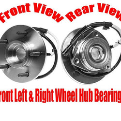 (2) Conjunto de cubo de rodamiento de rueda delantera 100% nuevo para Expedición 97-99 con tracción en las 4 ruedas