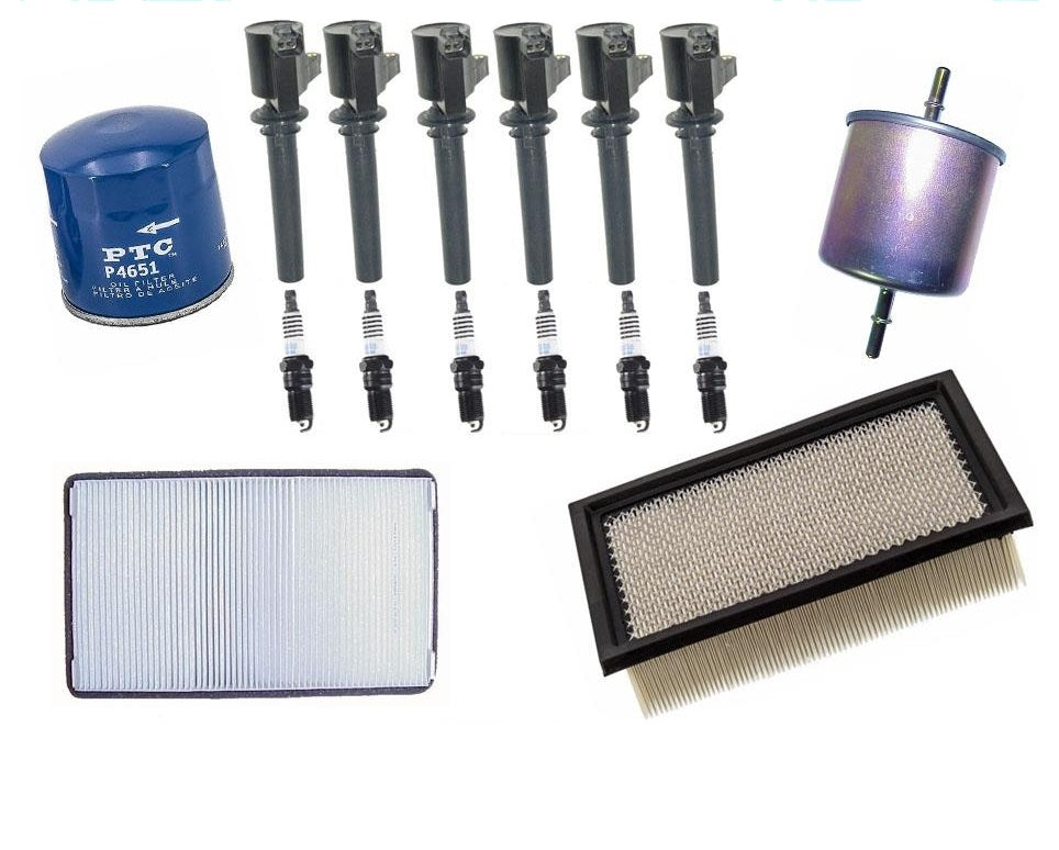Oil Gas Air Filters Ignition Coils With Plugs for 04-06 Ford Escape V6 3.0L 16pc
