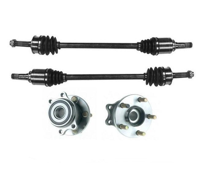 Rear Hub Bearings & Complete CV Axle Shaft Assembly fits for Subaru Legacy 05-07