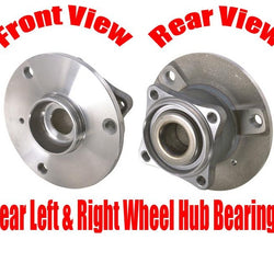 (2) Rodamientos de cubo de rueda trasera 100% nuevos para Smart Fortwo 2008-2015 NUEVO TRASERO