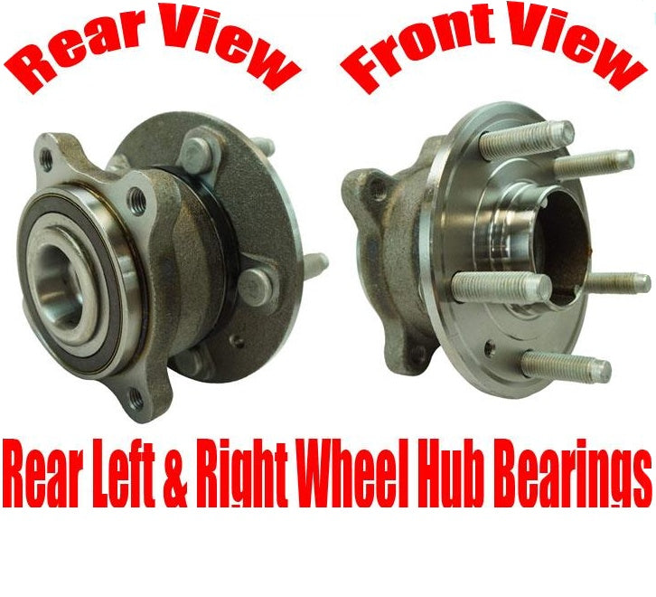 2) Rear Wheel Hub Bearings for 15 Inch Rim 13-15 Chevrolet Cruze 15"Rim