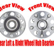 (2) Rodamientos de cubo de rueda trasera 100% nuevos y probados para Acura RLX 14-17 con tracción total