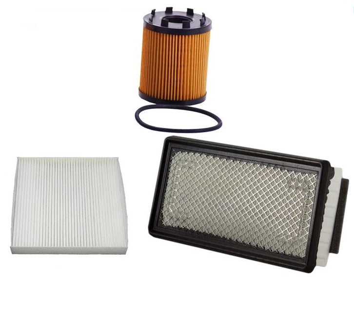 Air Filter Cabin Filter Oil Filter for 12-17 Turbo Fiat 500 1.4L 3pc